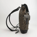 Louis Vuitton(LV) Christopher Backpack Macassar Monogram Canvas MM — thumbnail 4