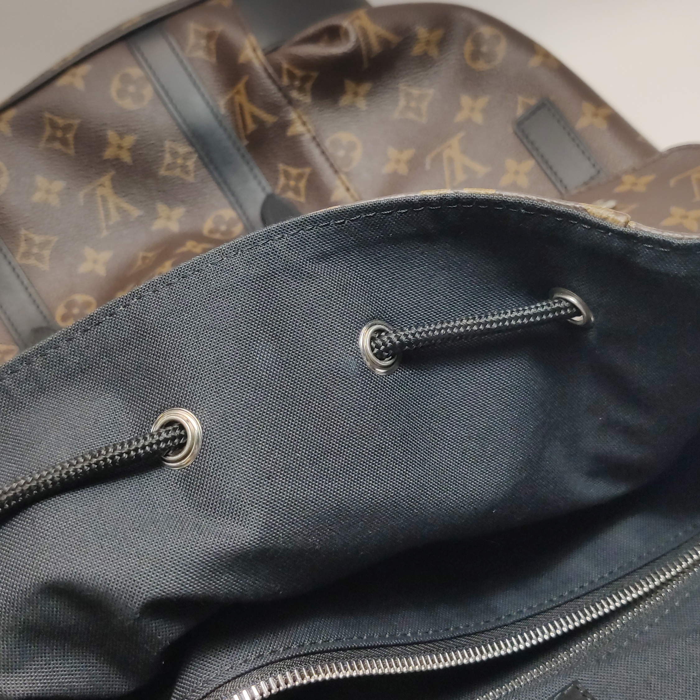 Louis Vuitton(LV) Christopher Backpack Macassar Monogram Canvas MM — photo 8 of 18