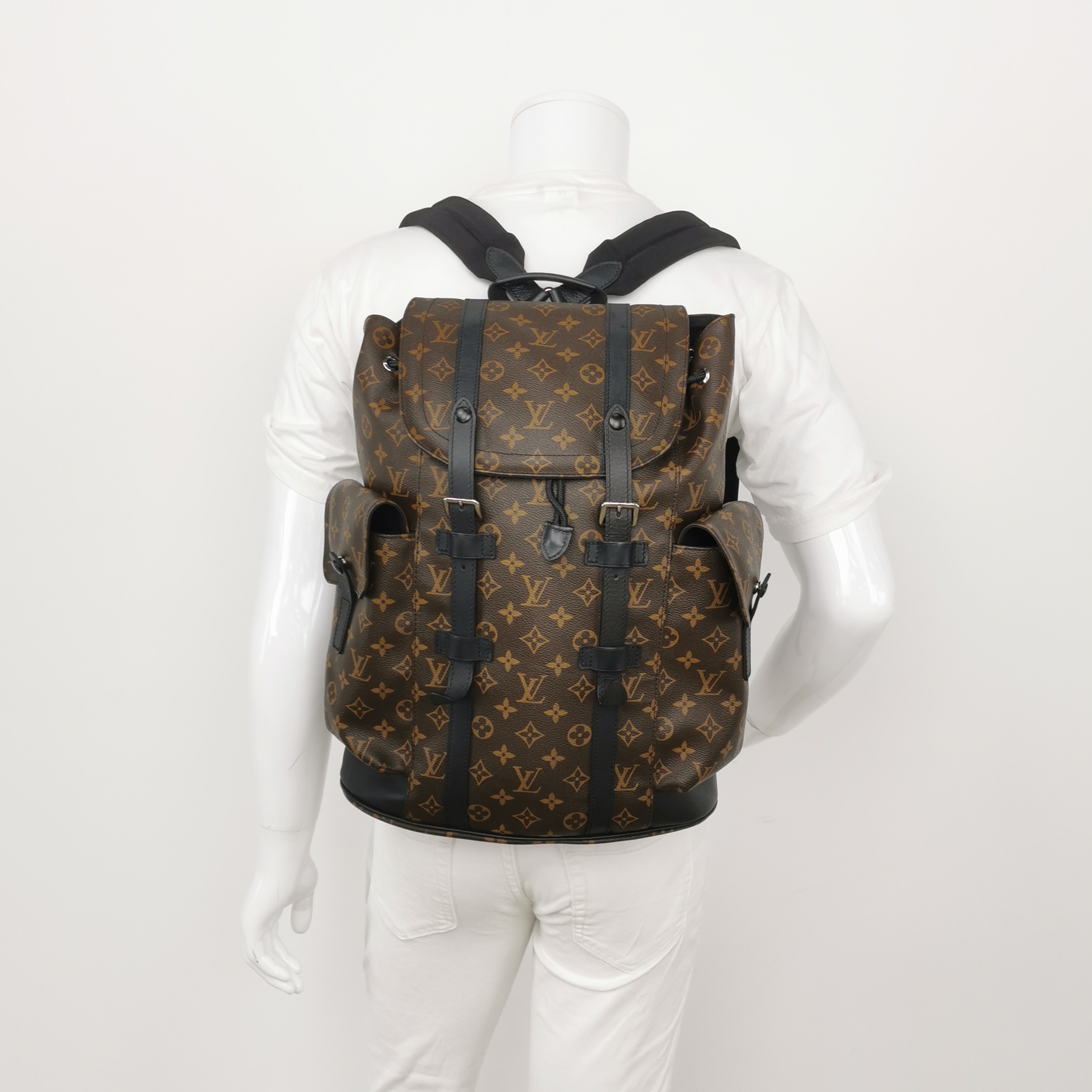 Louis Vuitton(LV) Christopher Backpack Macassar Monogram Canvas MM — photo 8 of 20
