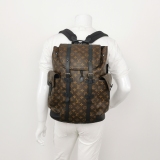 Louis Vuitton(LV) Christopher Backpack Macassar Monogram Canvas MM — thumbnail 8