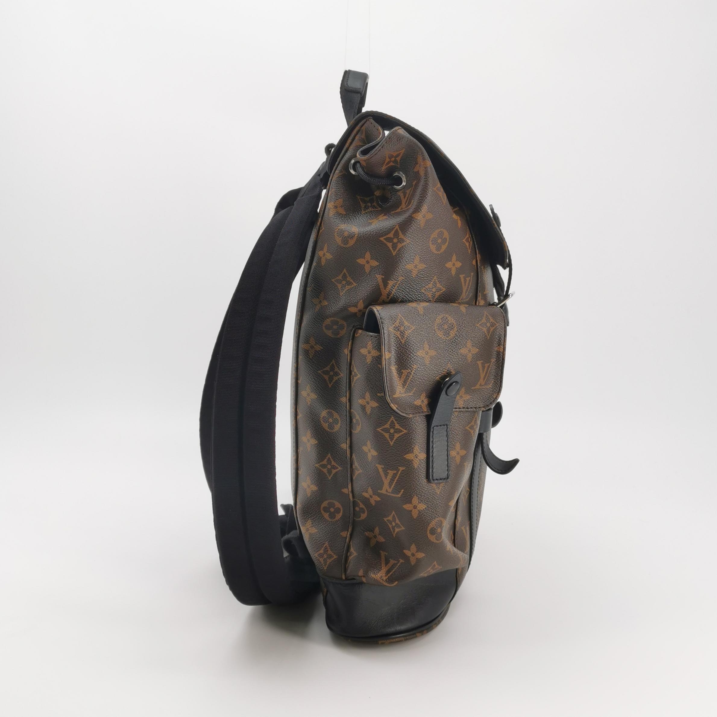 Louis Vuitton(LV) Christopher Backpack Macassar Monogram Canvas MM — alternate view