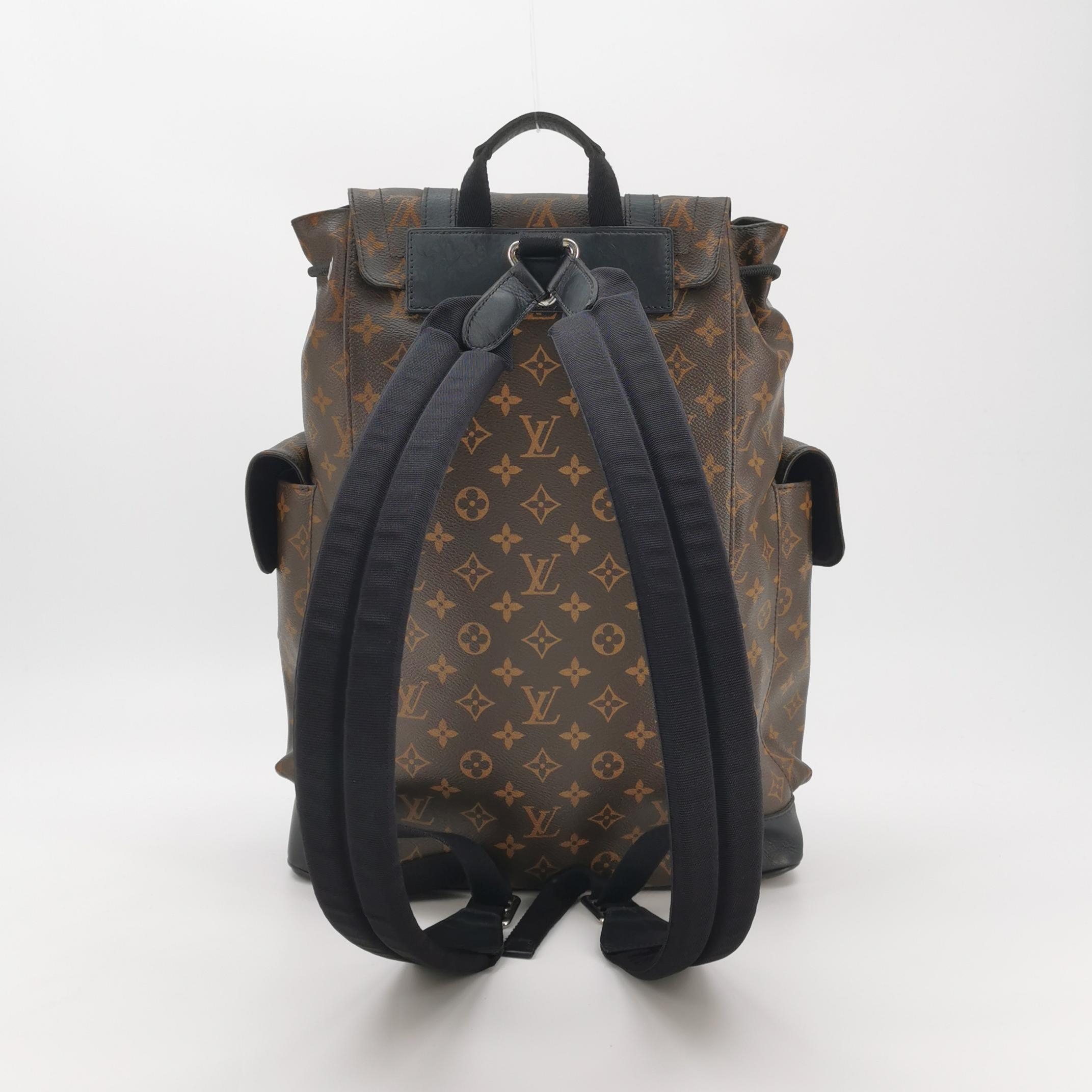 Louis Vuitton(LV) Christopher Backpack Macassar Monogram Canvas MM — photo 7 of 20