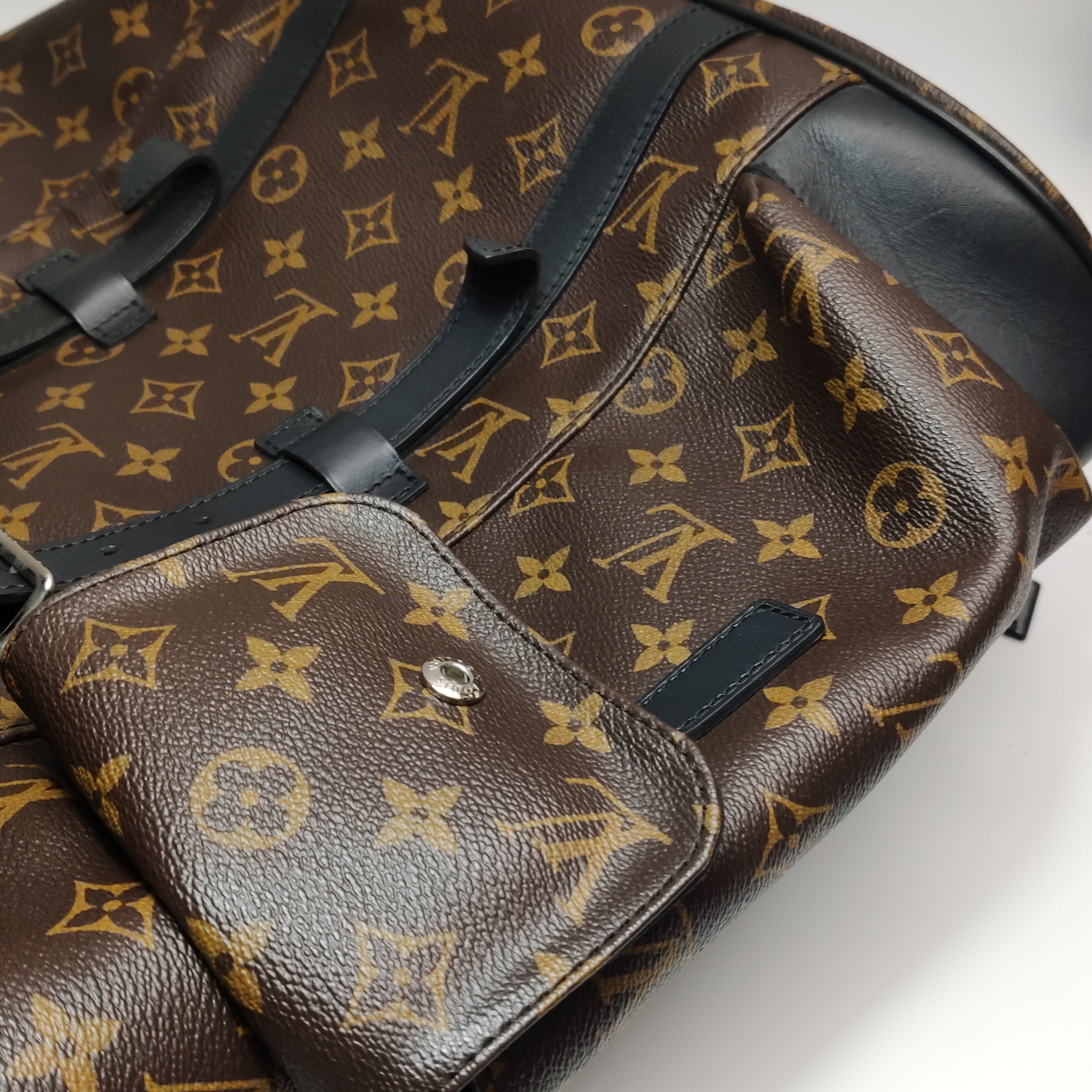 Louis Vuitton(LV) Christopher Backpack Macassar Monogram Canvas MM — photo 20 of 20