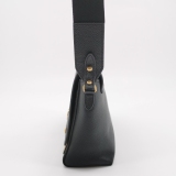 Burberry Note Crossbody Bag Leather with Vintage Check Canvas Medium — thumbnail 3