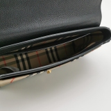 Burberry Note Crossbody Bag Leather with Vintage Check Canvas Medium — thumbnail 7