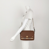 Burberry Note Crossbody Bag Leather with Vintage Check Canvas Medium — thumbnail 2