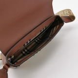 Burberry Note Crossbody Bag Leather with Vintage Check Canvas Medium — thumbnail 7