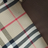 Burberry Note Crossbody Bag Leather with Vintage Check Canvas Medium — thumbnail 11