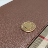 Burberry Note Crossbody Bag Leather with Vintage Check Canvas Medium — thumbnail 9