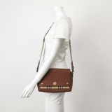 Burberry Note Crossbody Bag Leather with Vintage Check Canvas Medium — thumbnail 2