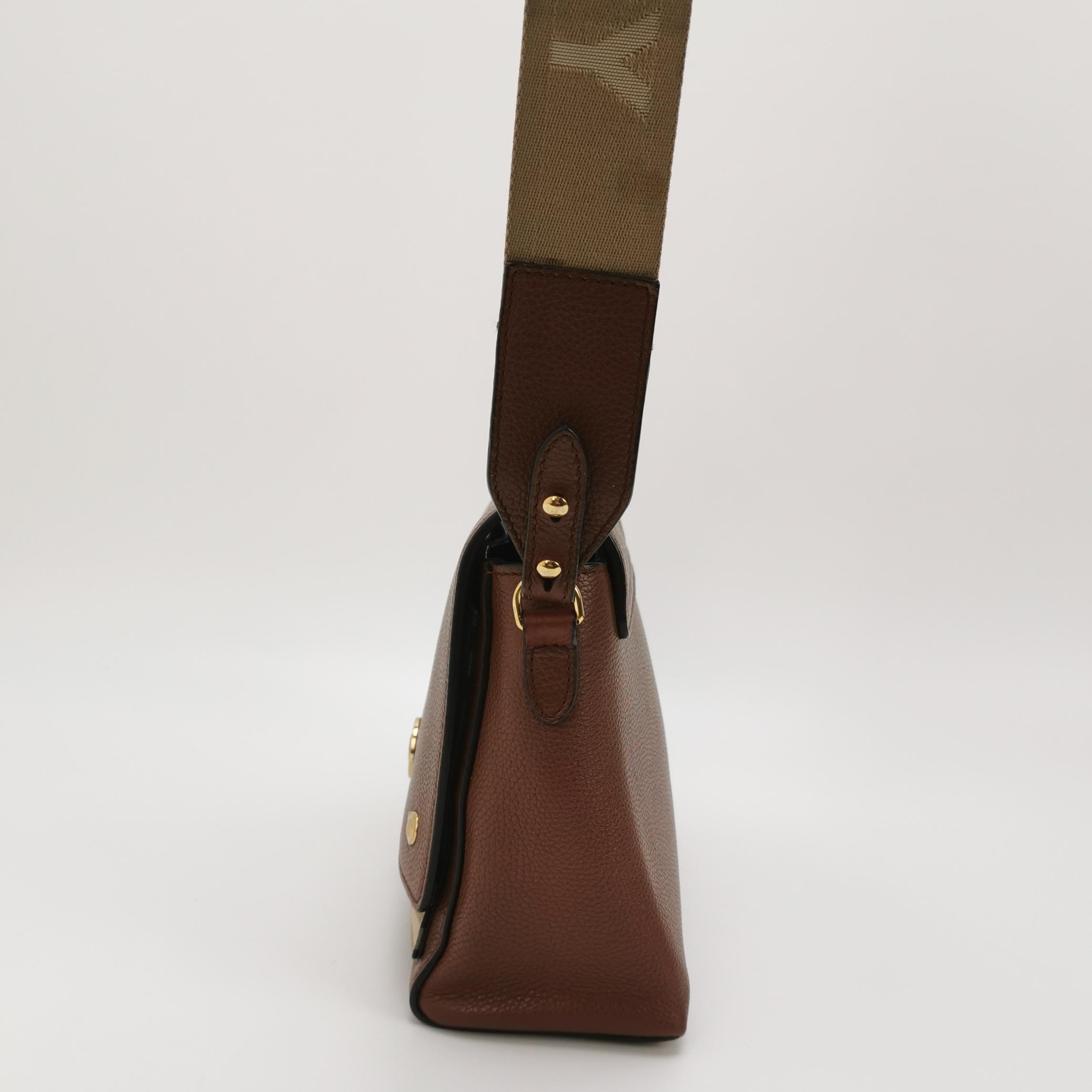 Burberry Note Crossbody Bag Leather with Vintage Check Canvas Medium — photo 3 of 18