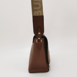 Burberry Note Crossbody Bag Leather with Vintage Check Canvas Medium — thumbnail 4