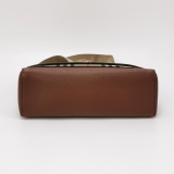 Burberry Note Crossbody Bag Leather with Vintage Check Canvas Medium — thumbnail 6