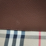Burberry Note Crossbody Bag Leather with Vintage Check Canvas Medium — thumbnail 11