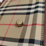 Burberry Note Crossbody Bag Leather with Vintage Check Canvas Medium — thumbnail 9