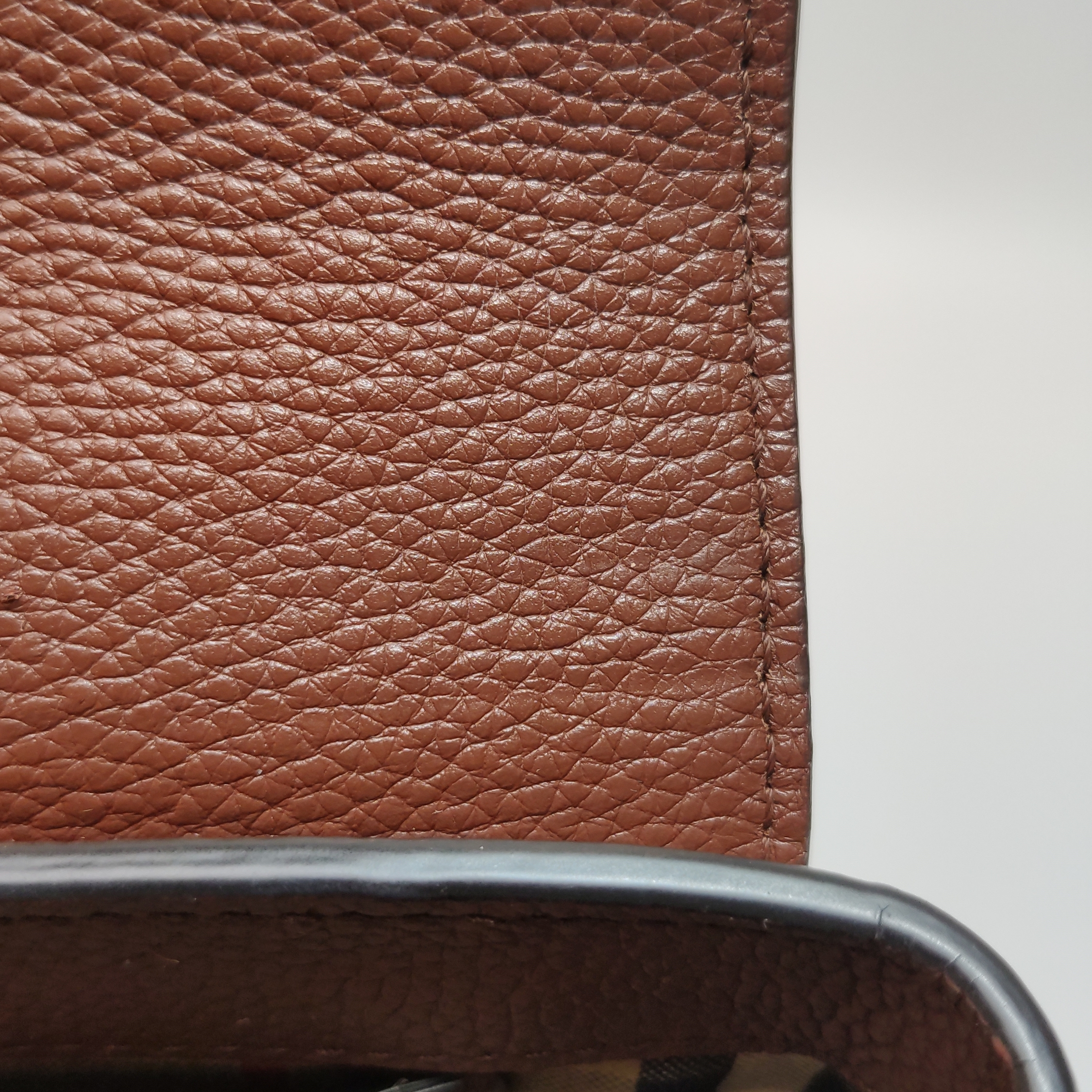 Burberry Note Crossbody Bag Leather with Vintage Check Canvas Medium — photo 13 of 18