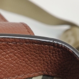 Burberry Note Crossbody Bag Leather with Vintage Check Canvas Medium — thumbnail 17