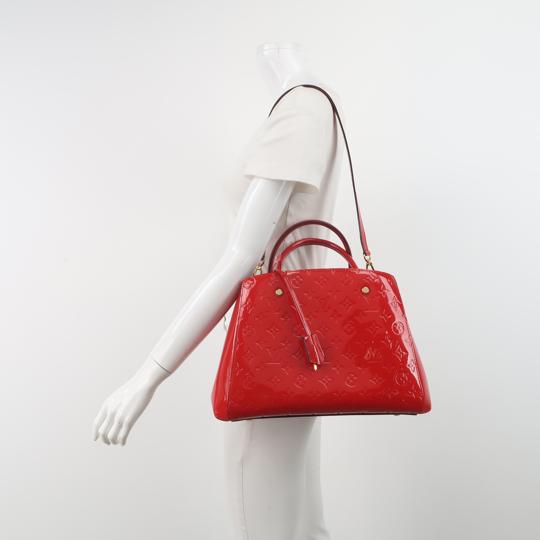  Louis Vuitton(LV) Montaigne Handbag Monogram Empreinte Leather Medium — alternate view