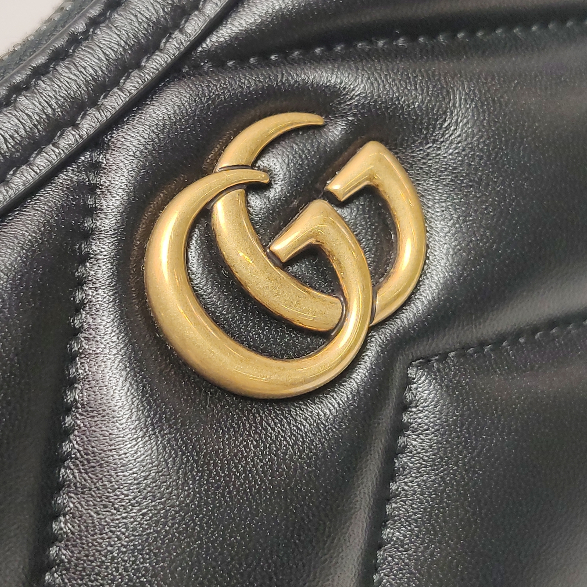 Gucci GG Marmont Pochette Shoulder Bag Leather Small — photo 12 of 14
