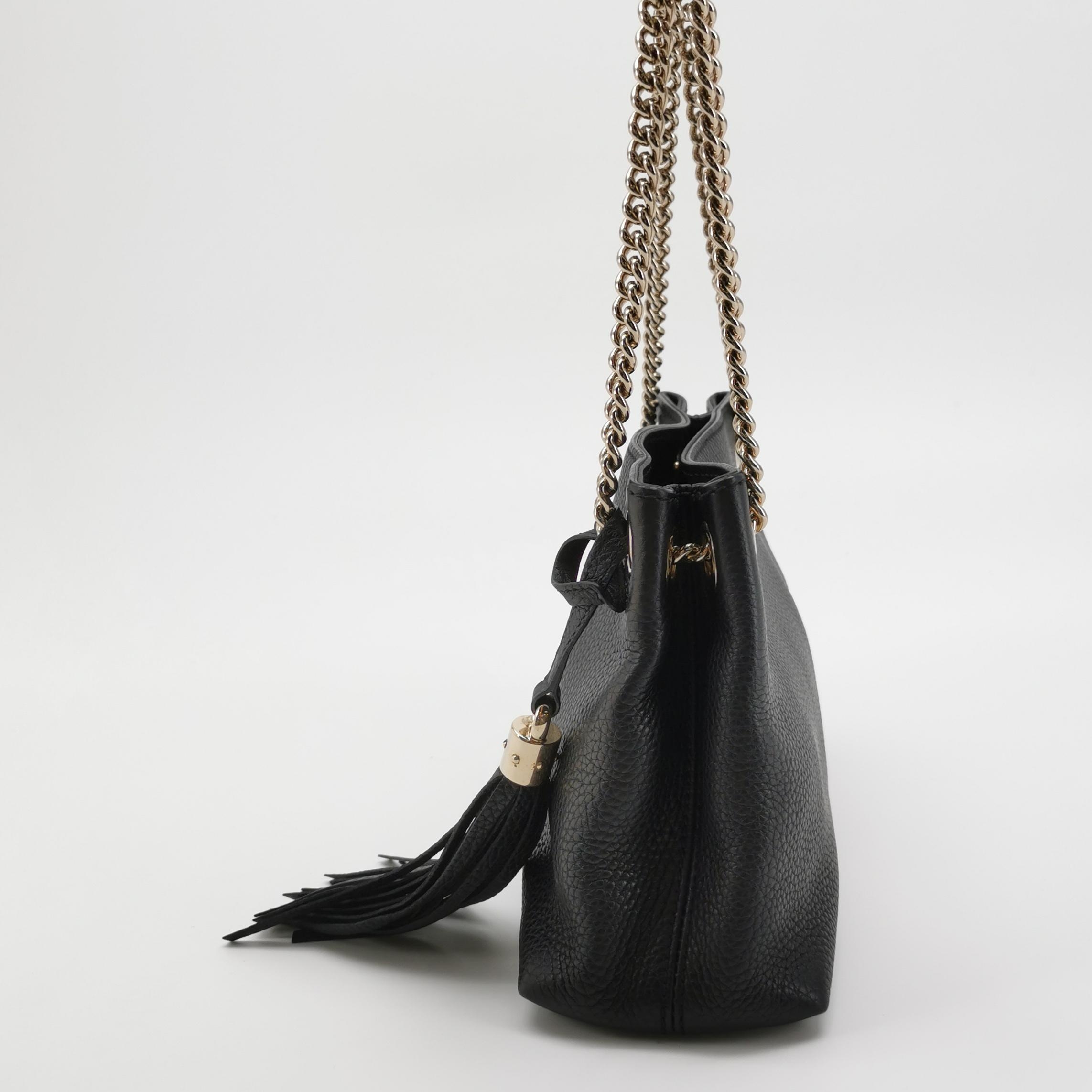 Gucci Soho Chain Strap Shoulder Bag Leather Small — photo 3 of 15