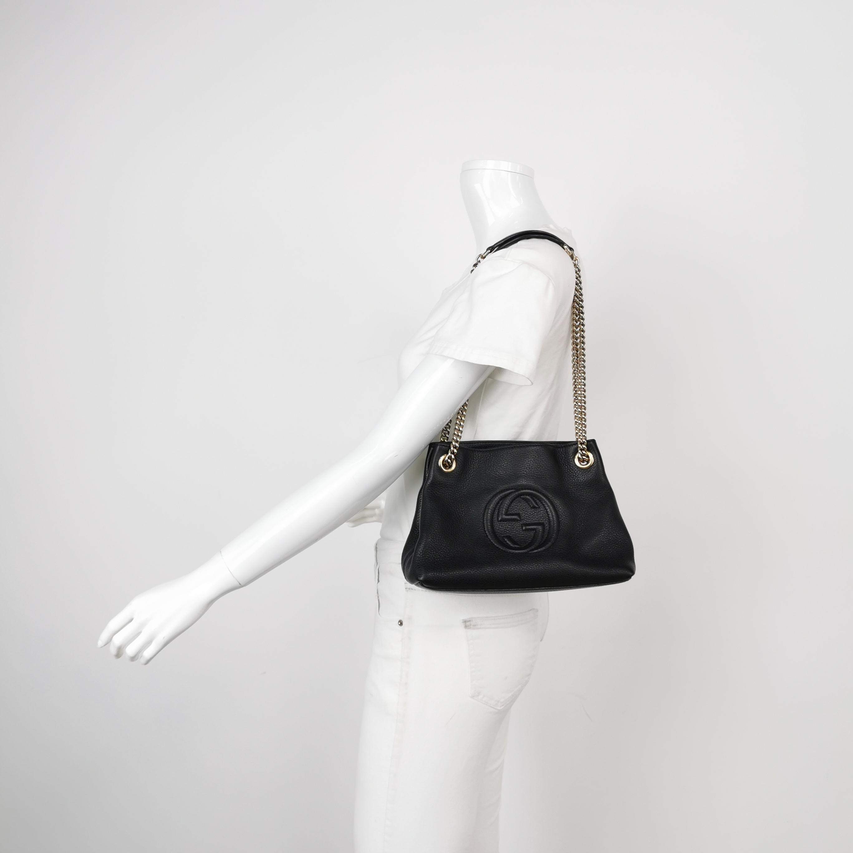 Gucci Soho Chain Strap Shoulder Bag Leather Small — alternate view