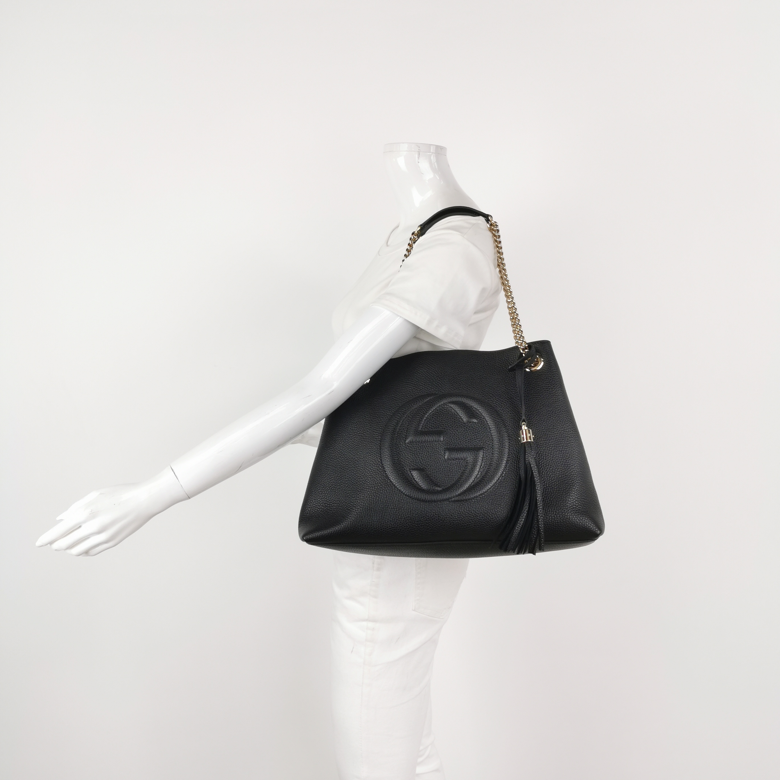 Gucci Soho Chain Strap Shoulder Bag Leather Medium — alternate view