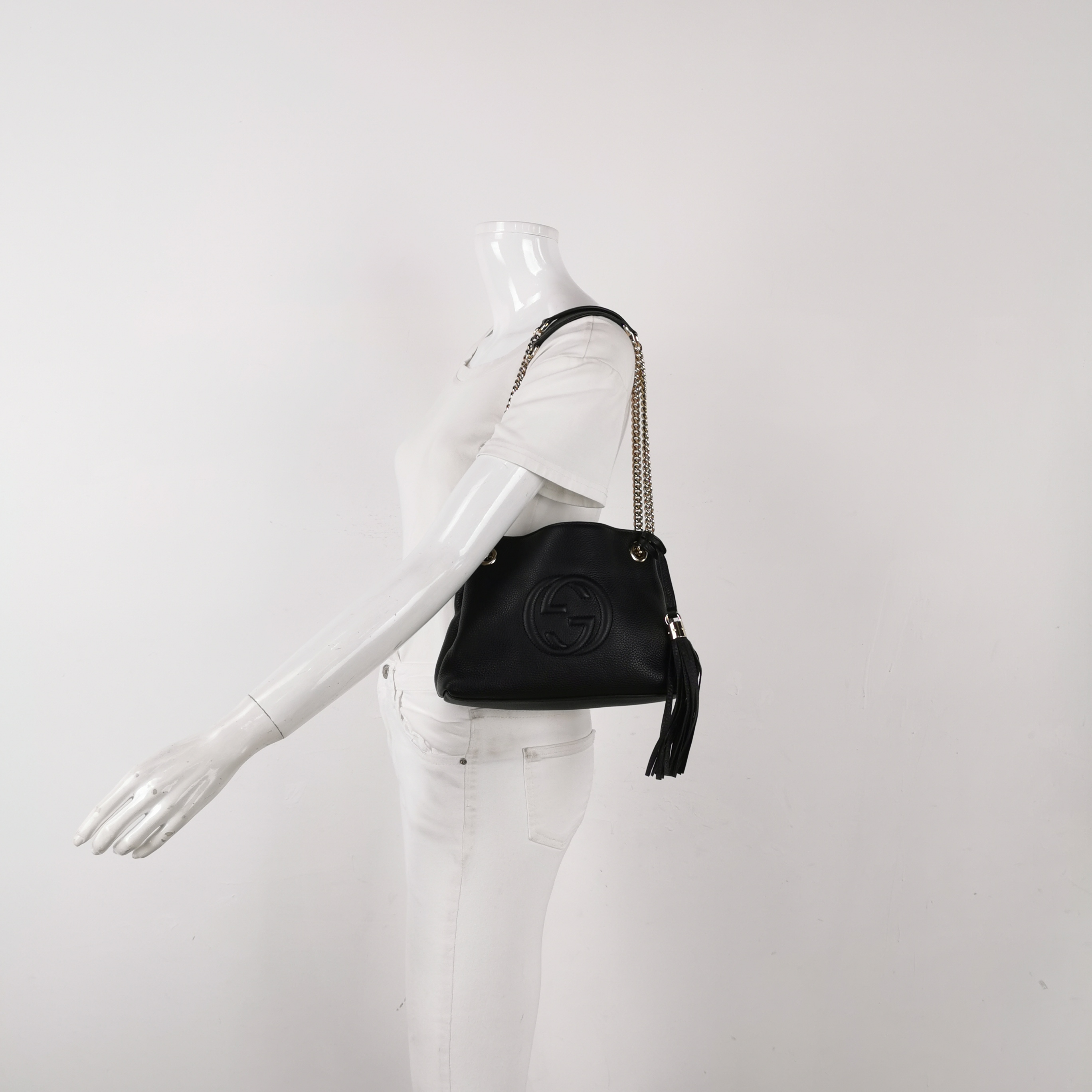 Gucci Soho Chain Strap Shoulder Bag Leather Small — alternate view