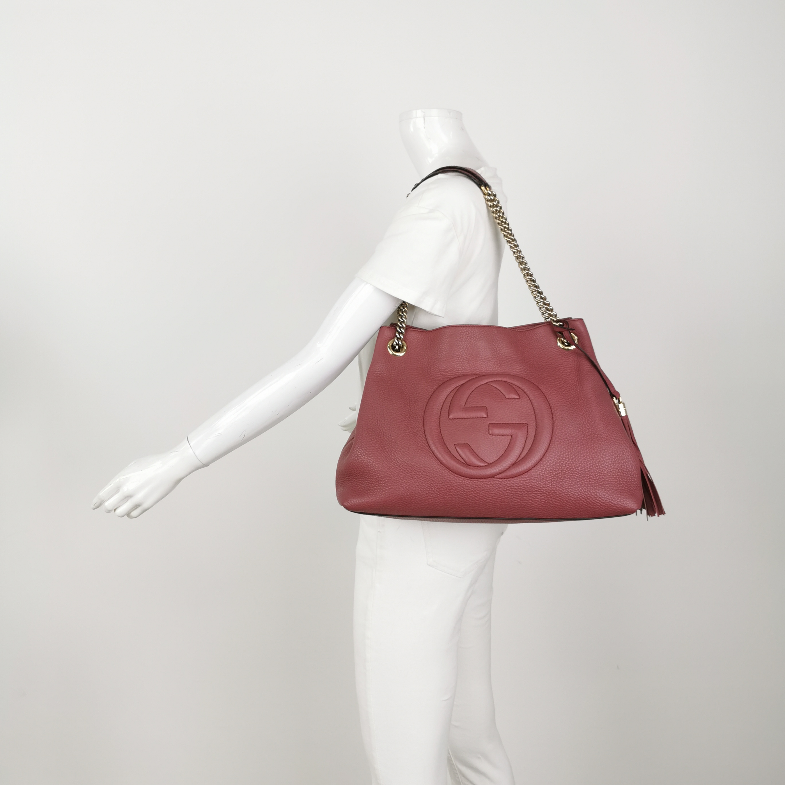 Gucci Soho Chain Strap Shoulder Bag Leather Medium — alternate view