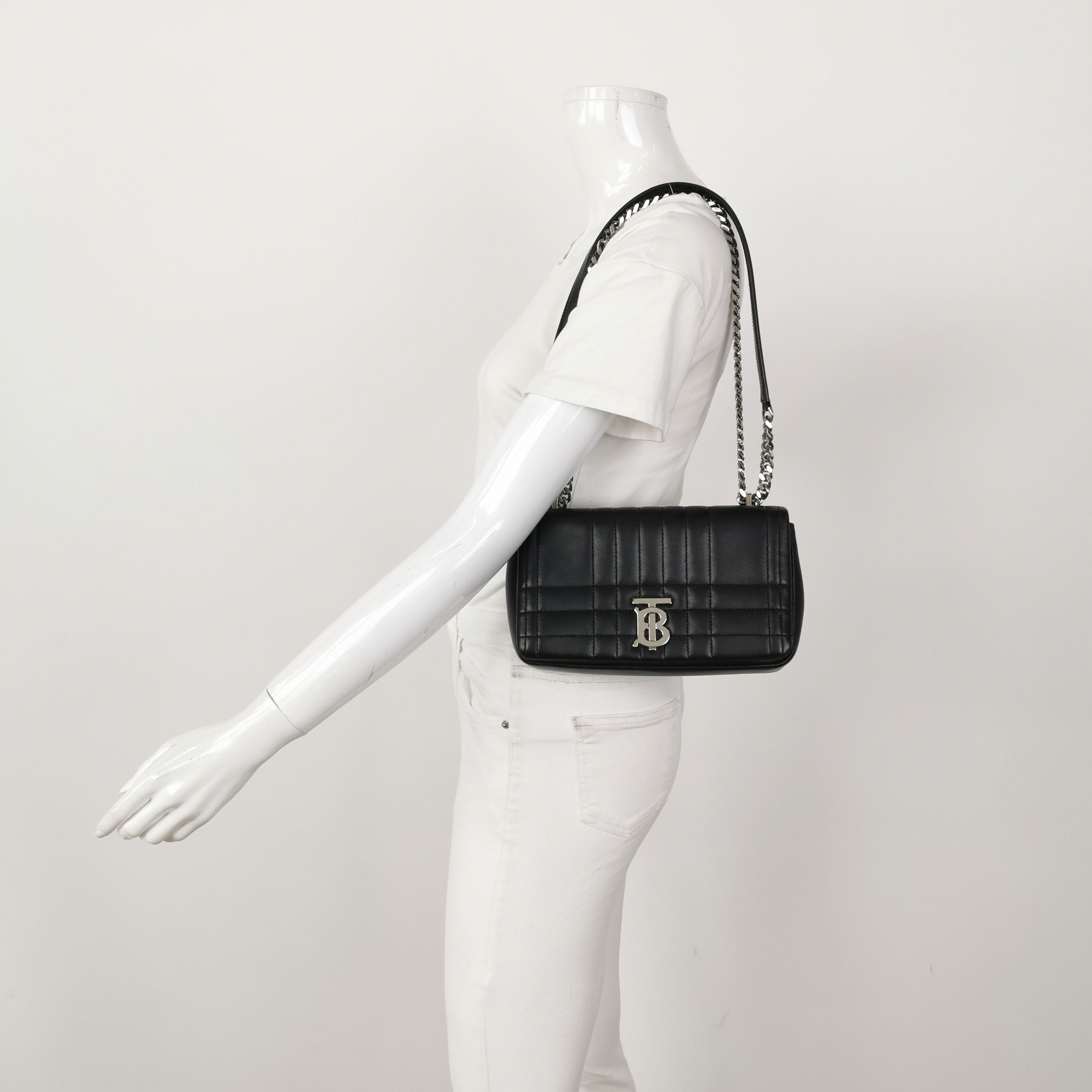 Burberry Lola Shoulder Bag Quilted Lambskin Small — alternate view