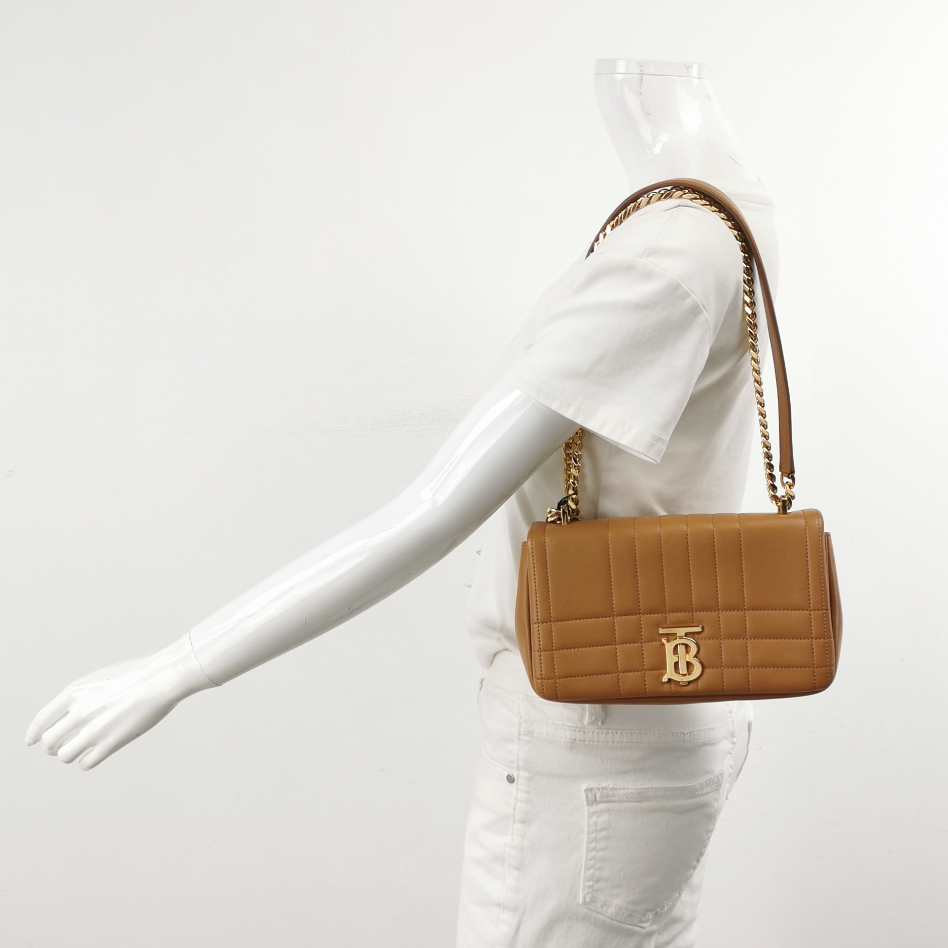 Burberry Lola Shoulder Bag Quilted Lambskin Small — alternate view