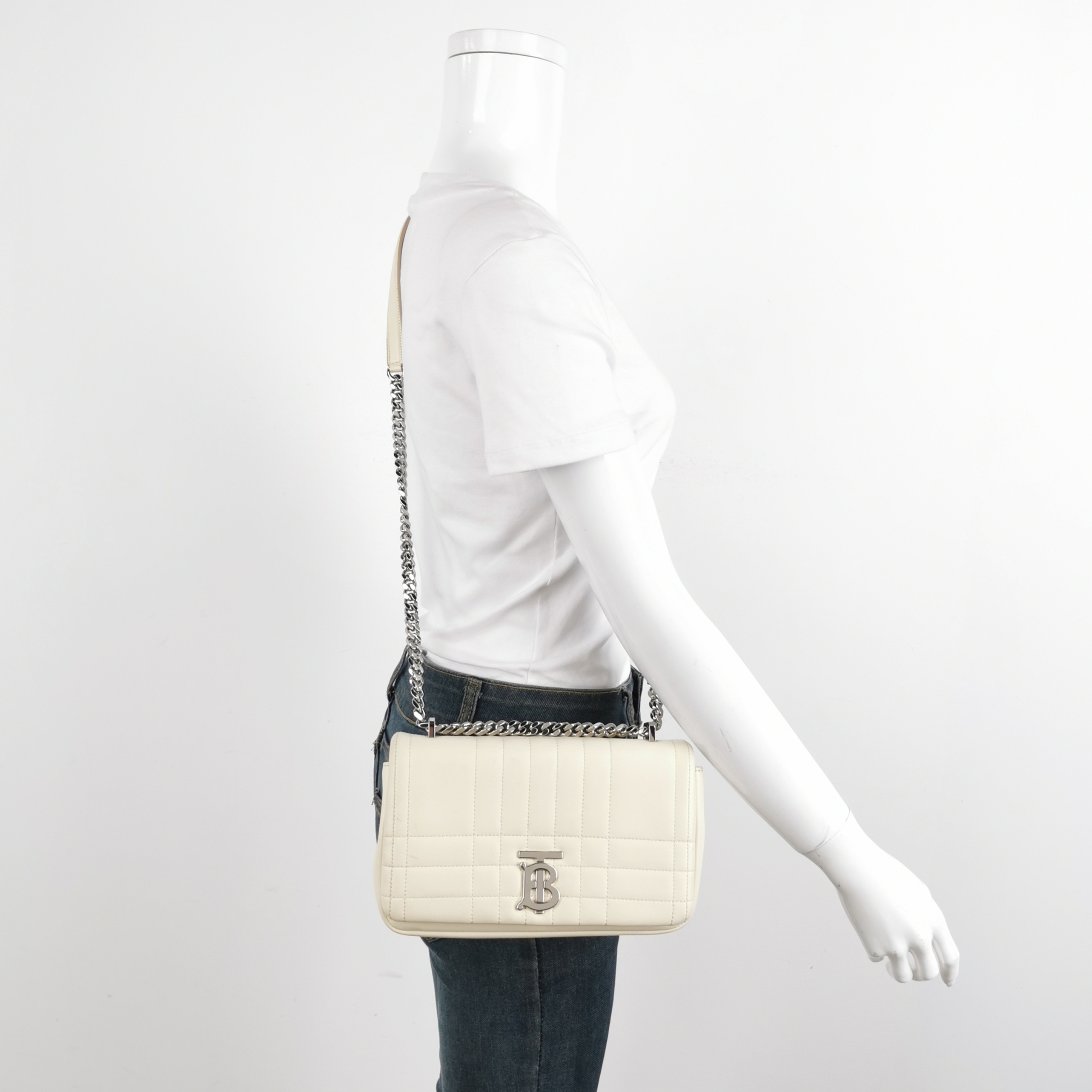 Burberry Lola Shoulder Bag Quilted Lambskin Small — alternate view