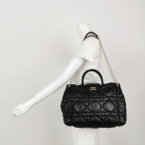 Dior Wicker Checkered Shoulder Bag — thumbnail 2