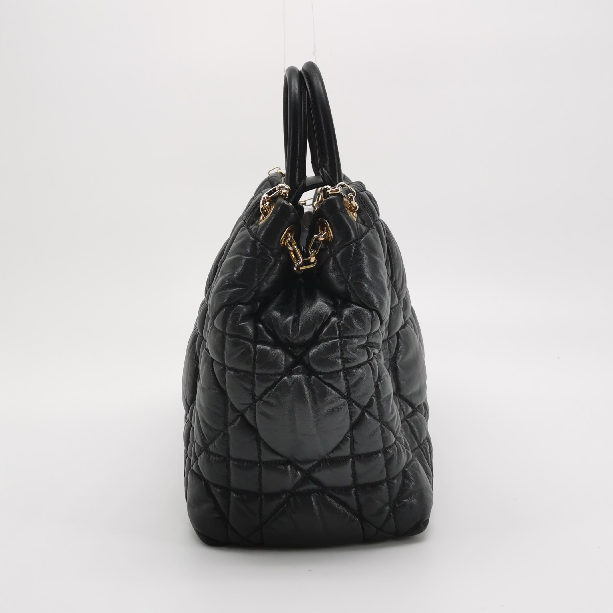 Dior Wicker Checkered Shoulder Bag — photo 3 of 22