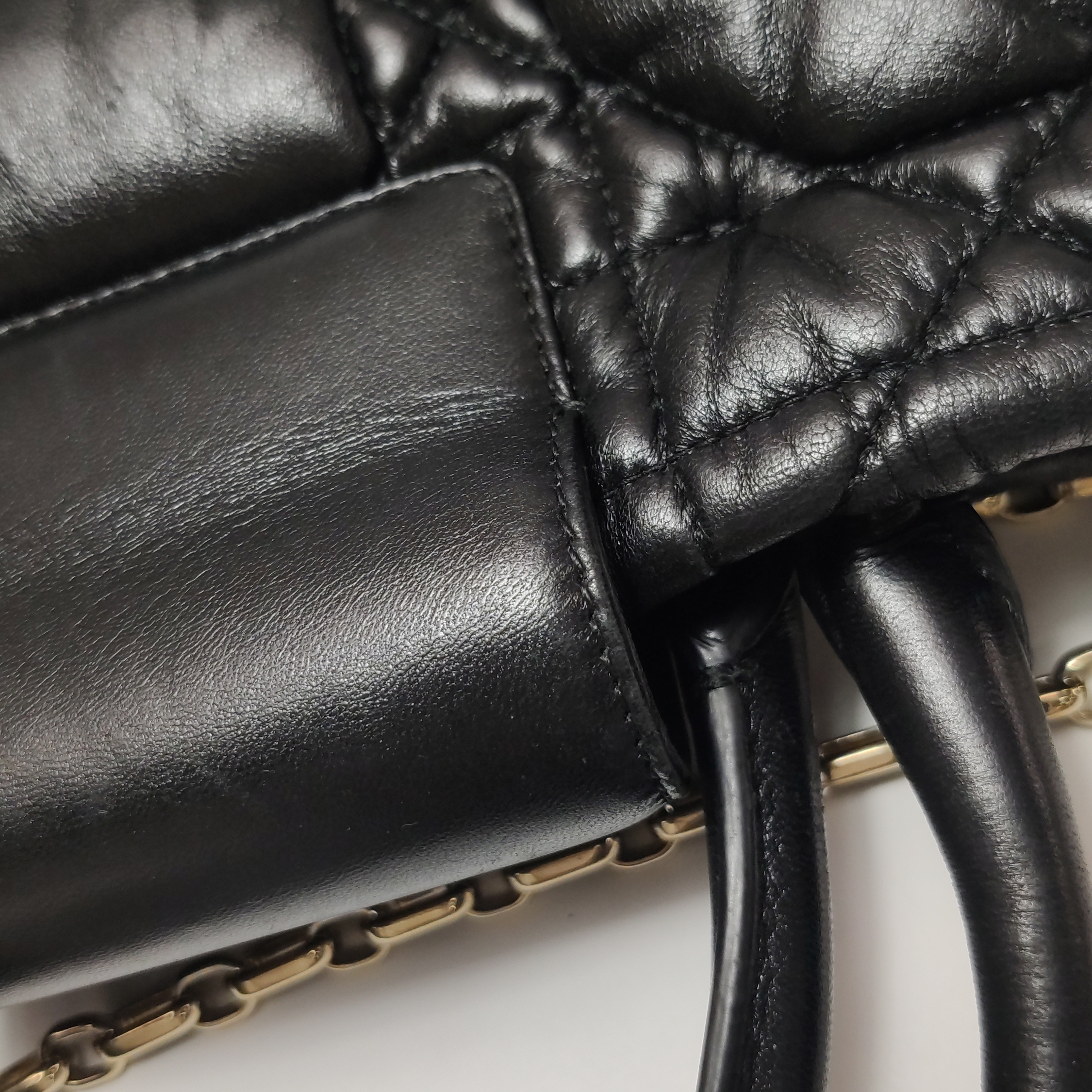 Dior Wicker Checkered Shoulder Bag — photo 21 of 22