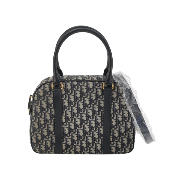 Christian Dior D-Vibe Bowling Bag Oblique Canvas — pre-owned, Vierlot
