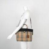 Burberry Society Top Handle Bag Vintage Check Canvas Small — thumbnail 2