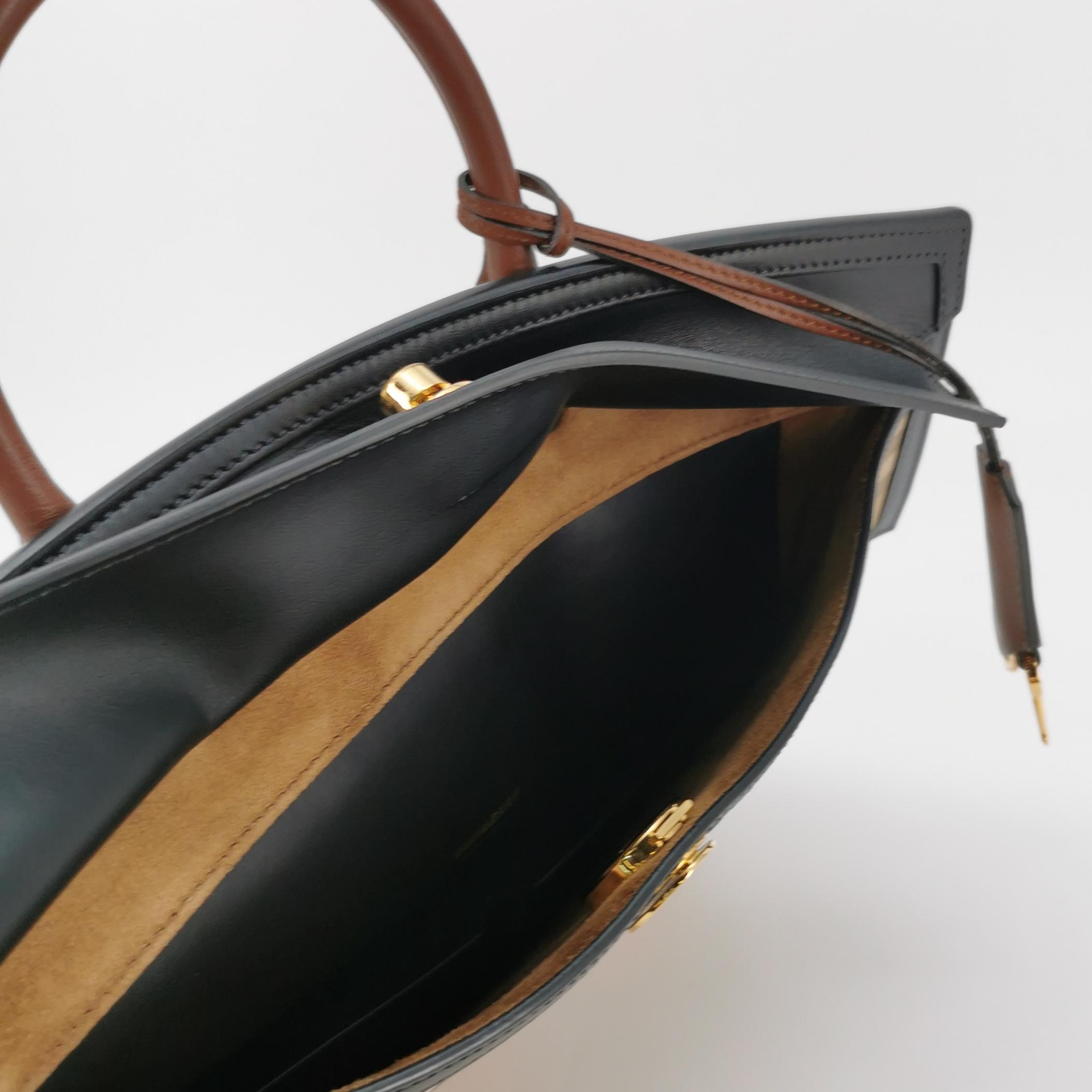 Burberry Society Top Handle Bag Vintage Check Canvas Small — photo 7 of 20