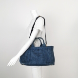 Prada Canapa Convertible Tote Denim Medium — thumbnail 2