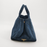 Prada Canapa Convertible Tote Denim Medium — thumbnail 3