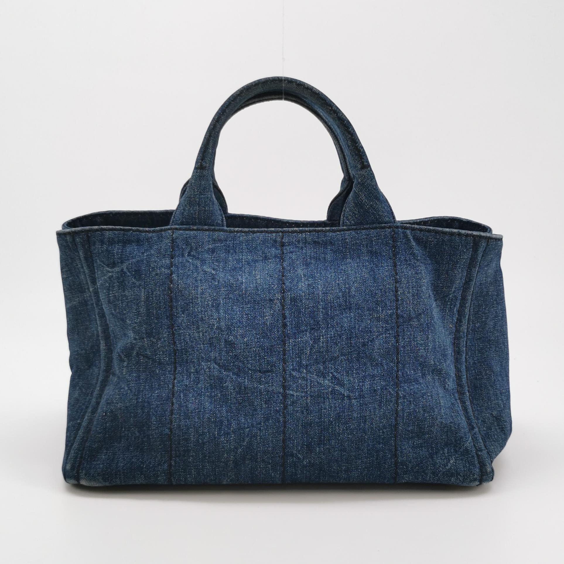 Prada Canapa Convertible Tote Denim Medium — photo 5 of 19