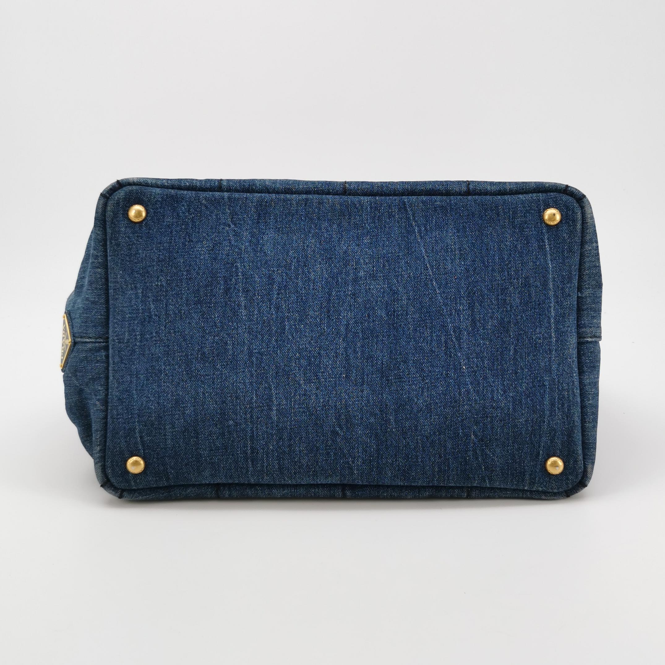 Prada Canapa Convertible Tote Denim Medium — photo 6 of 19