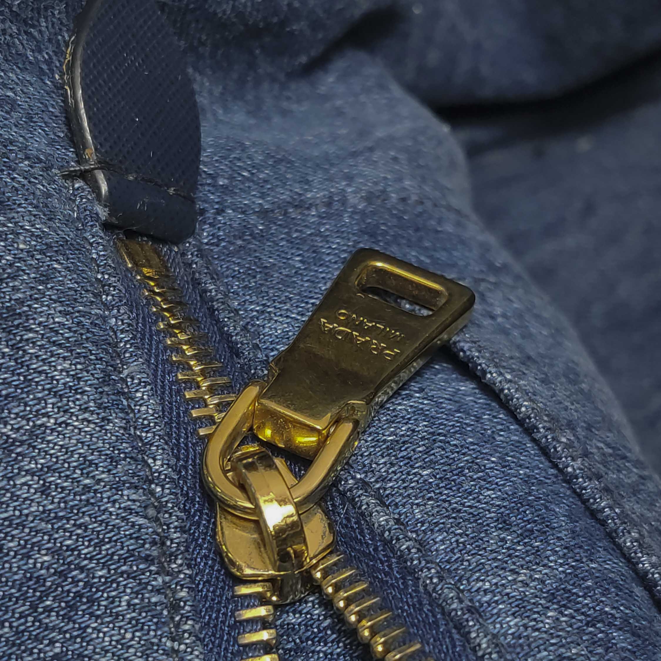 Prada Canapa Convertible Tote Denim Medium — photo 12 of 19