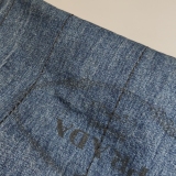 Prada Canapa Convertible Tote Denim Medium — thumbnail 11
