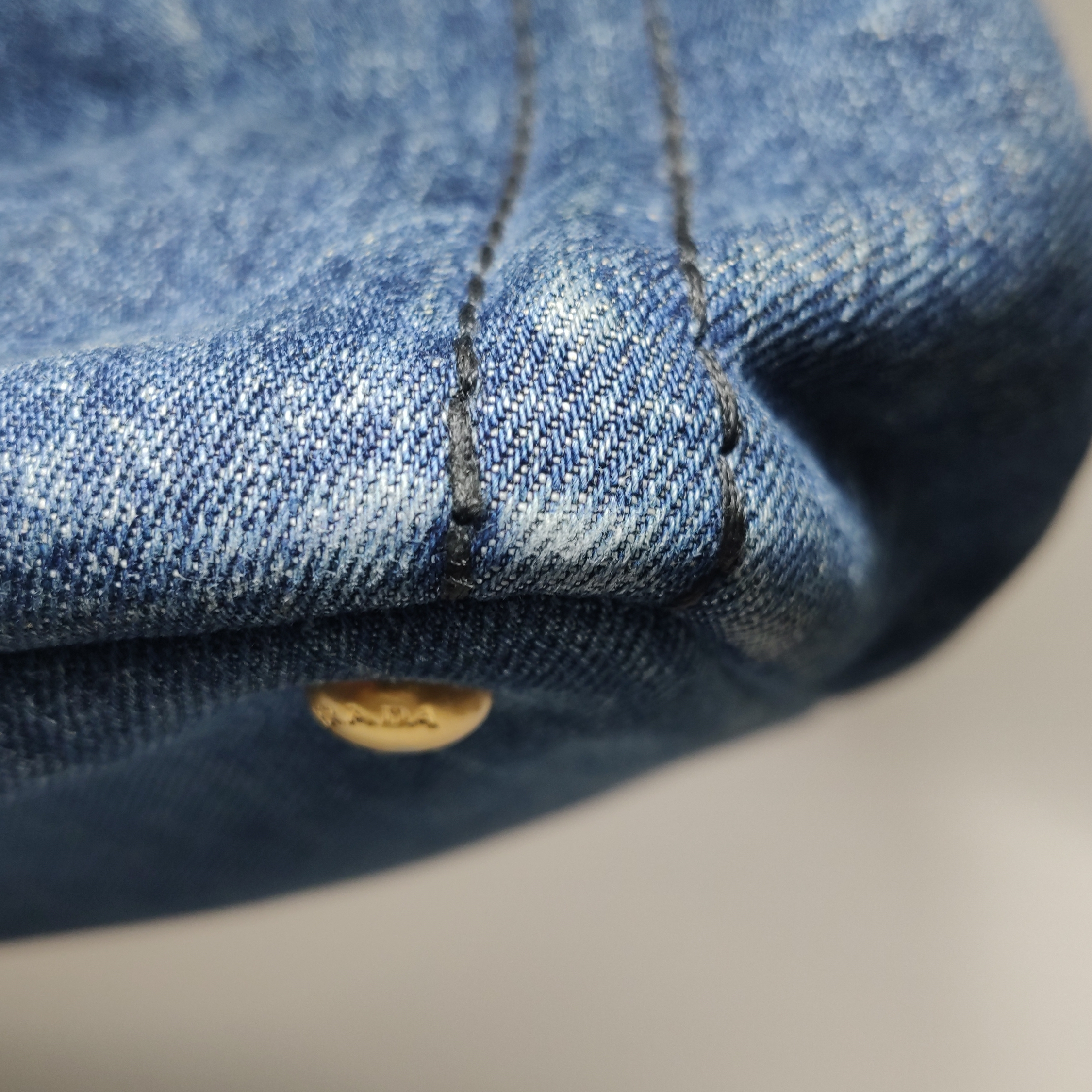 Prada Canapa Convertible Tote Denim Medium — photo 15 of 19