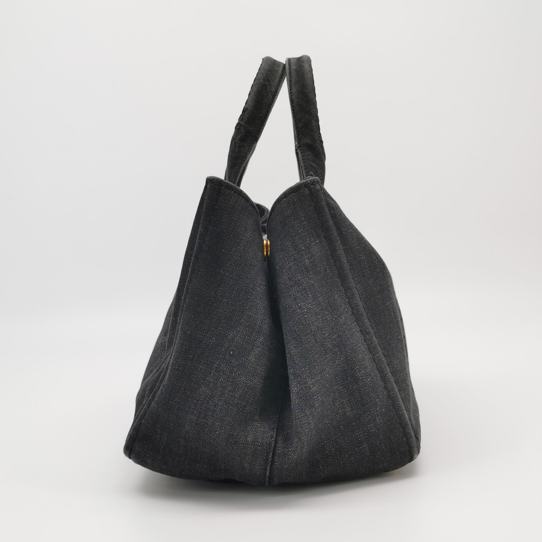 Prada Canapa Convertible Tote Denim Medium — photo 4 of 16