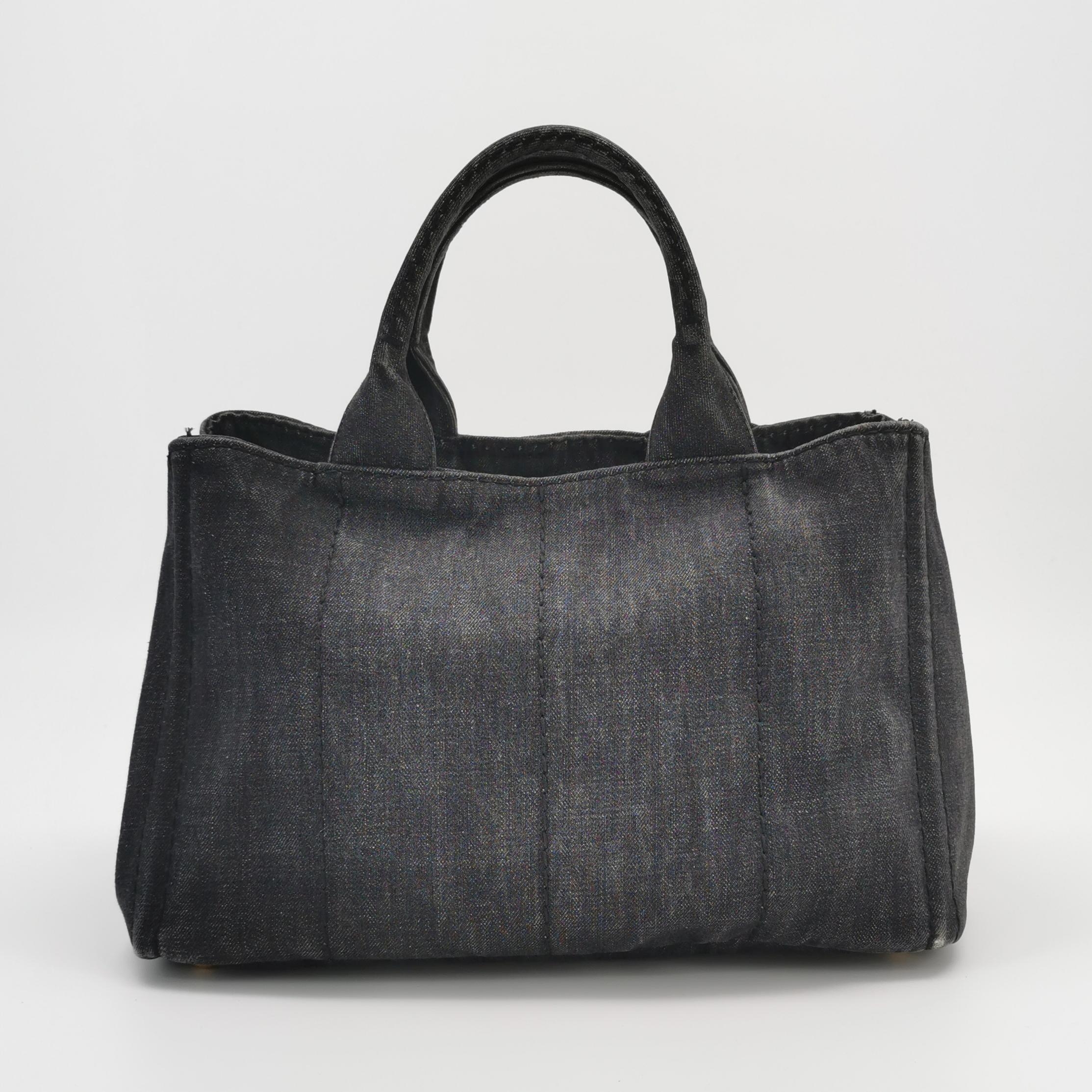 Prada Canapa Convertible Tote Denim Medium — photo 5 of 16