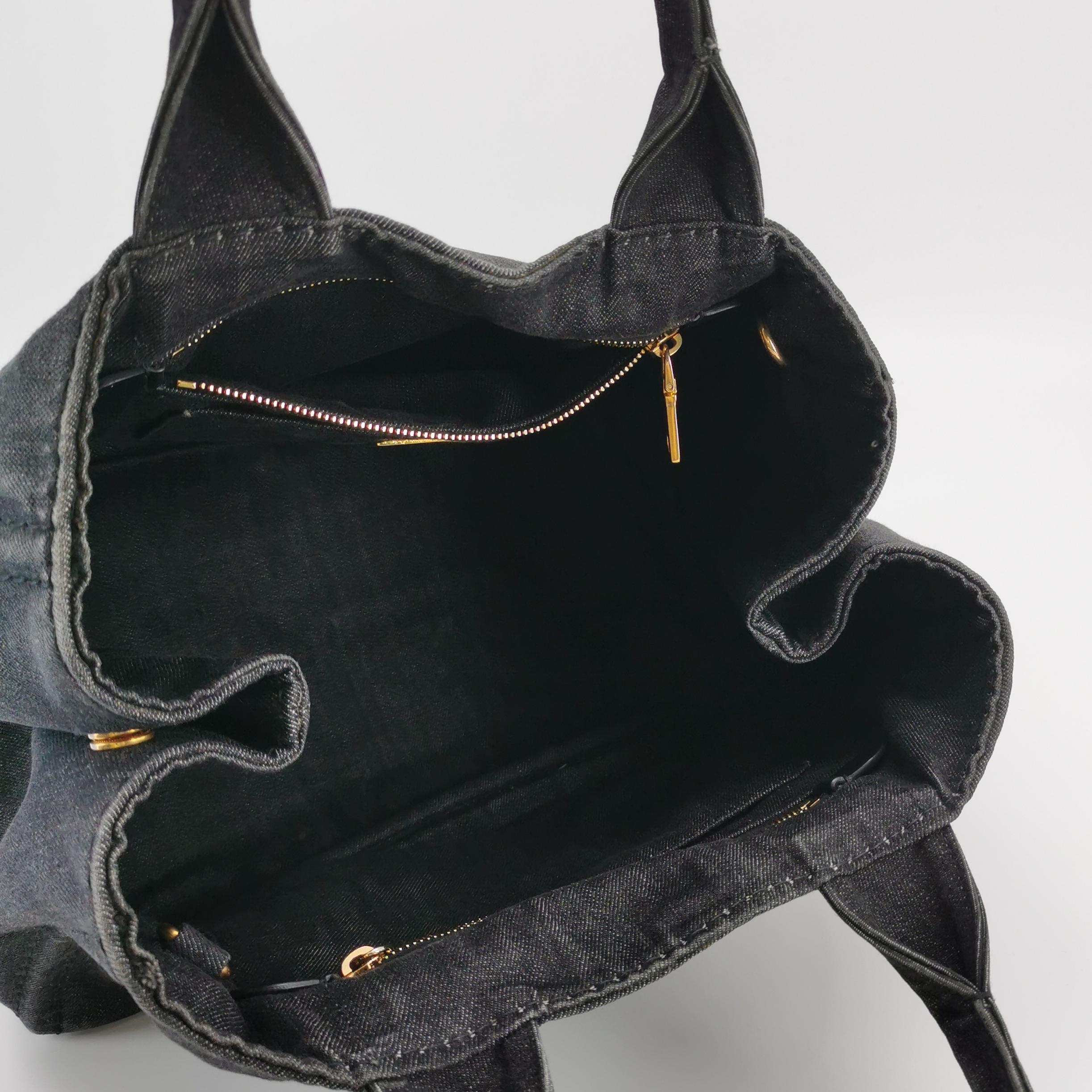 Prada Canapa Convertible Tote Denim Medium — photo 8 of 16