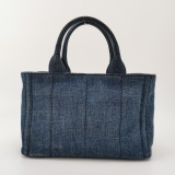 Prada Canapa Convertible Tote Denim Small — thumbnail 5