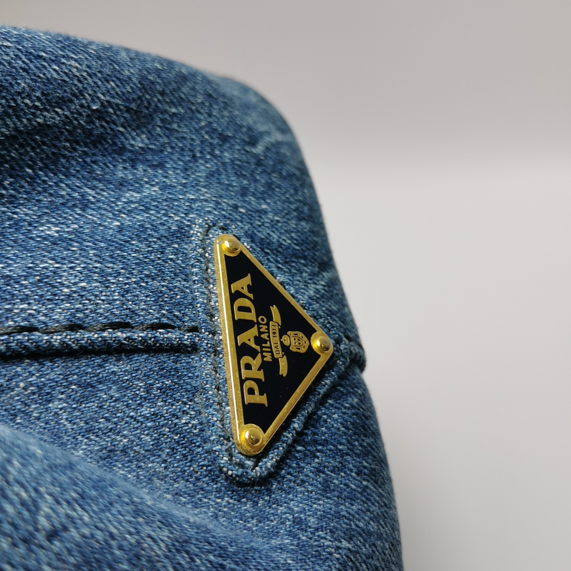 Prada Canapa Convertible Tote Denim Small — photo 11 of 17