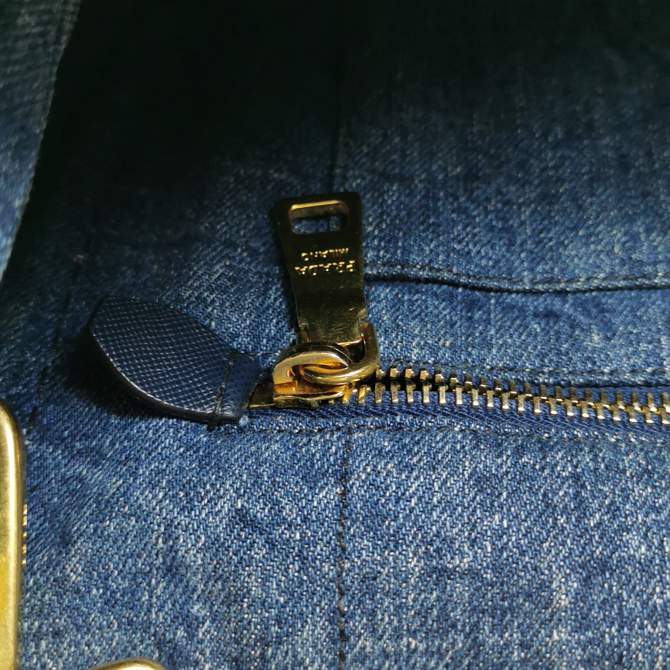 Prada Canapa Convertible Tote Denim Small — photo 9 of 17